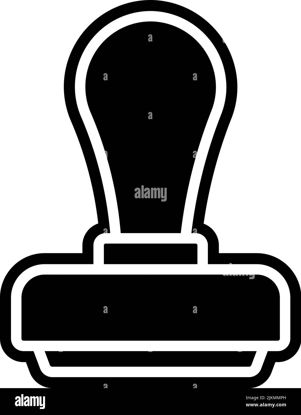 icône tampon illustration vectorielle noire. Illustration de Vecteur