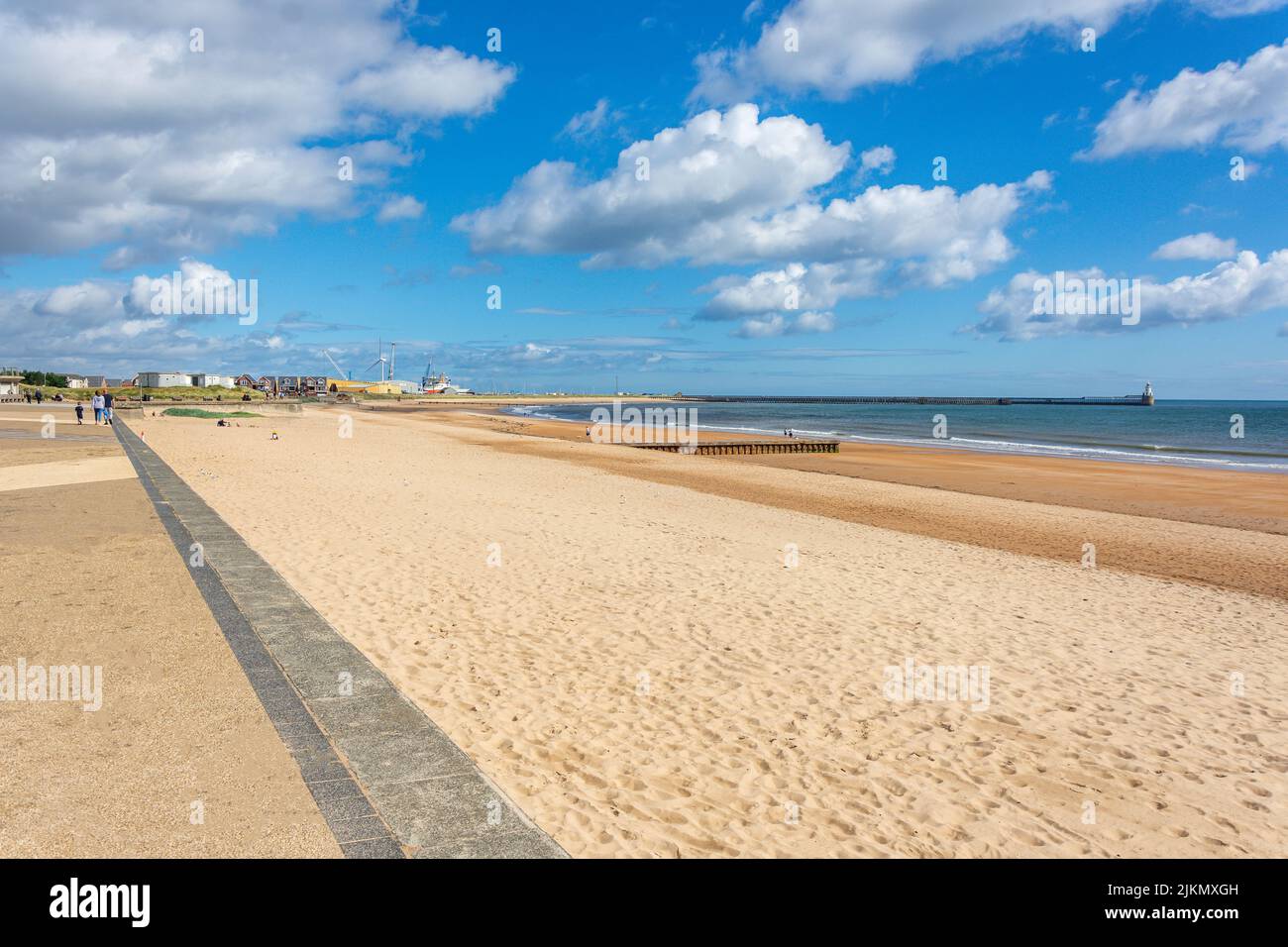 Blyth South Beach, Blyth, Northumberland, Angleterre, Royaume-Uni Banque D'Images
