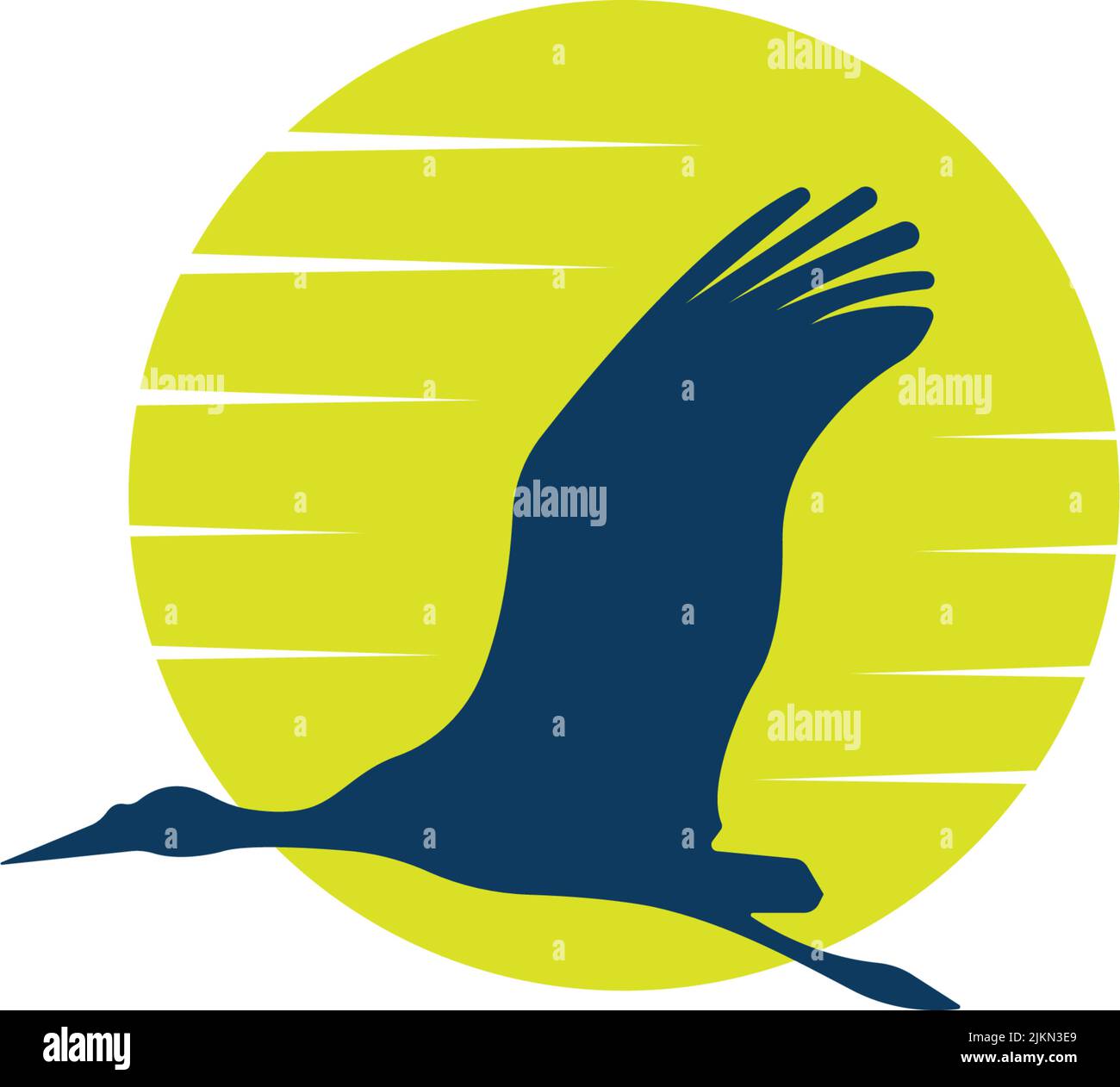 Un logo oiseau bleu avec un beau design isolé sur un fond blanc Illustration de Vecteur