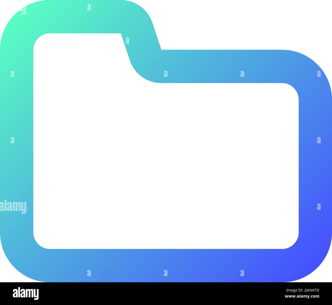 Dossier pixel Perfect gradient linéaire icône de l'interface utilisateur Illustration de Vecteur