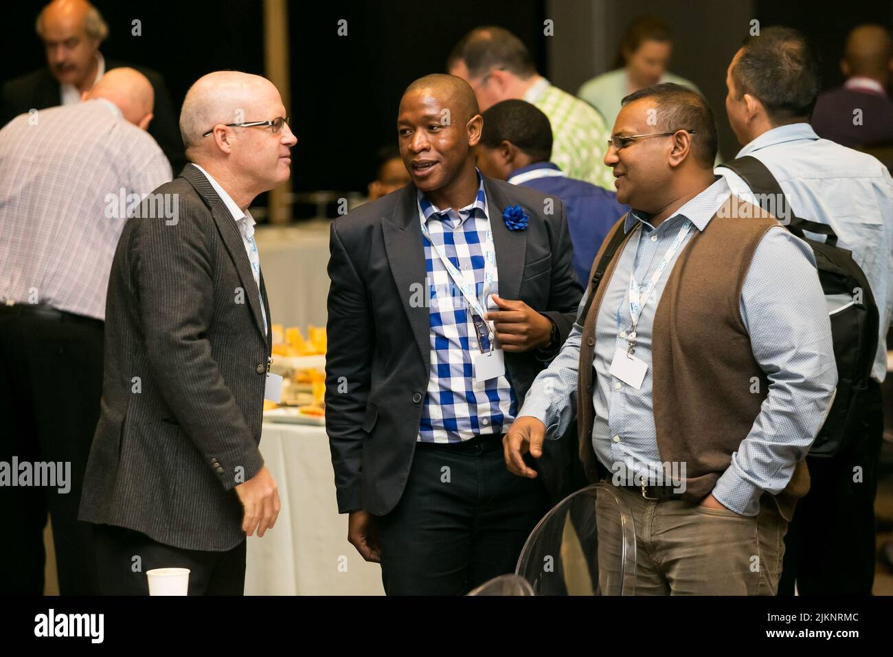 Johannesburg, Afrique du Sud - 31 mars 2015: Les délégués se sont réunis en réseau lors d'une conférence d'affaires Banque D'Images