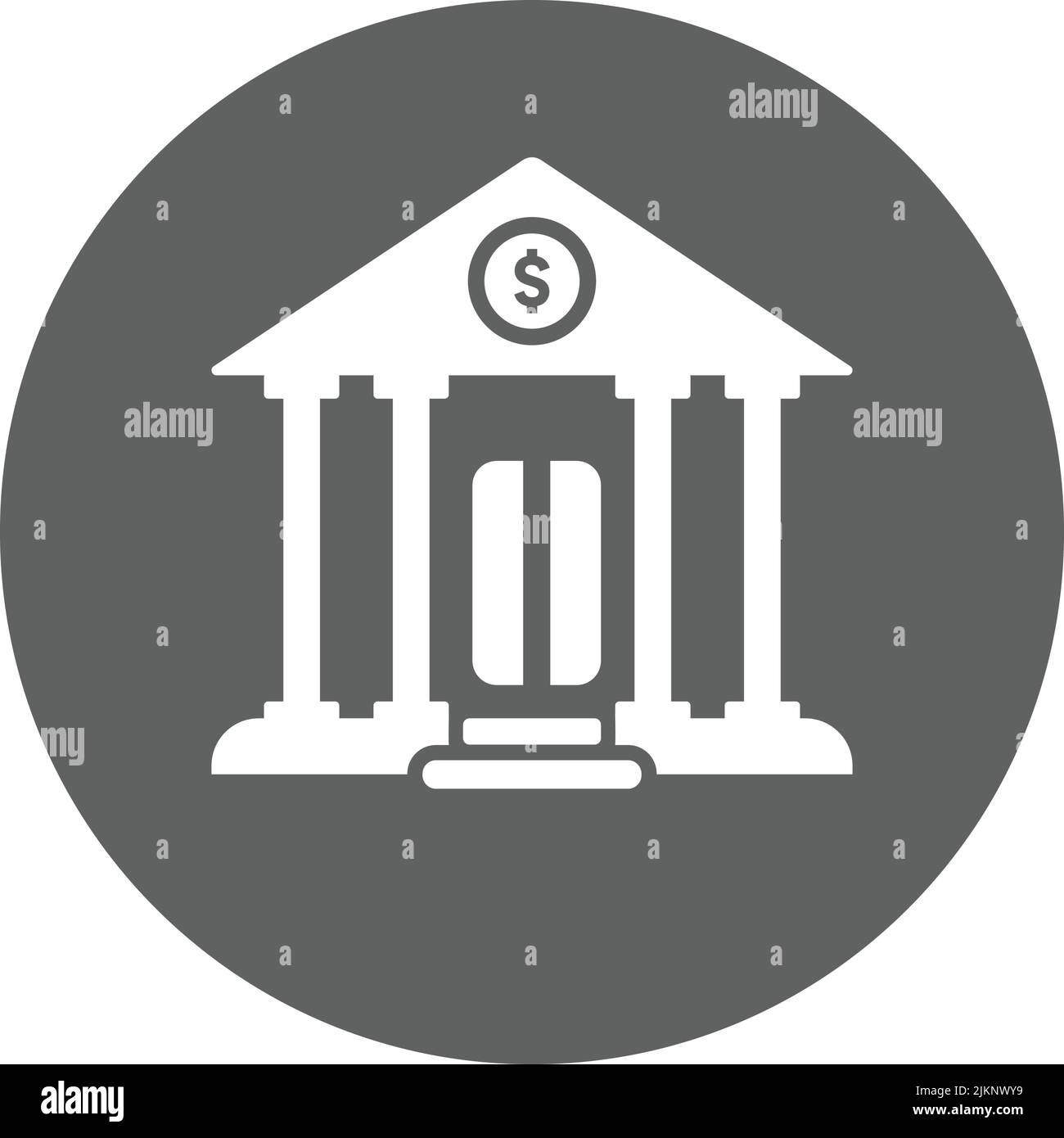 Centre financier, icône de bâtiment de banque - parfait pour la conception et le développement de sites Web, fichiers imprimés et présentations, supports promotionnels et m Illustration de Vecteur