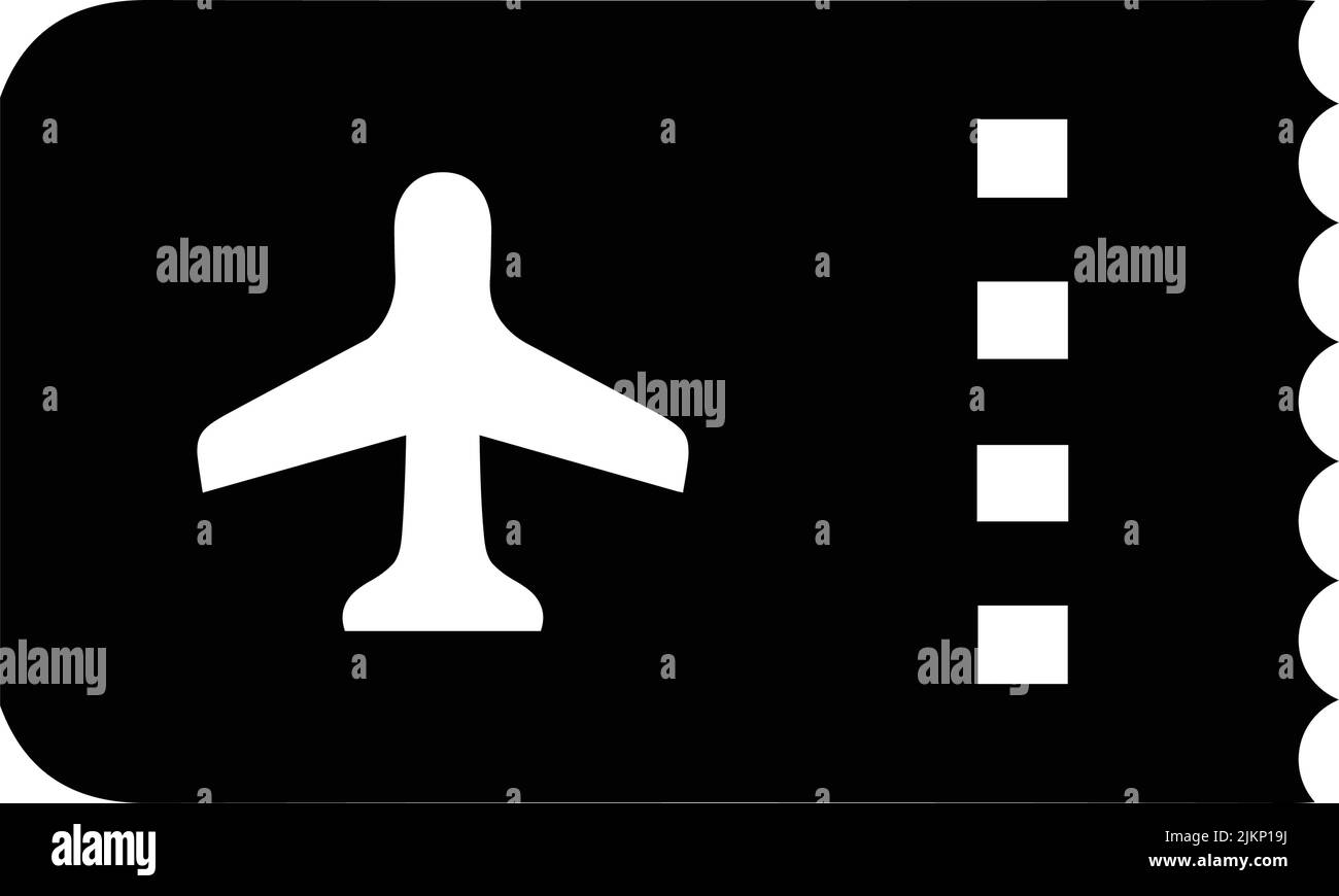 Icône Voyage, avion, avion, billet - fichier EPS vectoriel simple et modifiable. Illustration de Vecteur