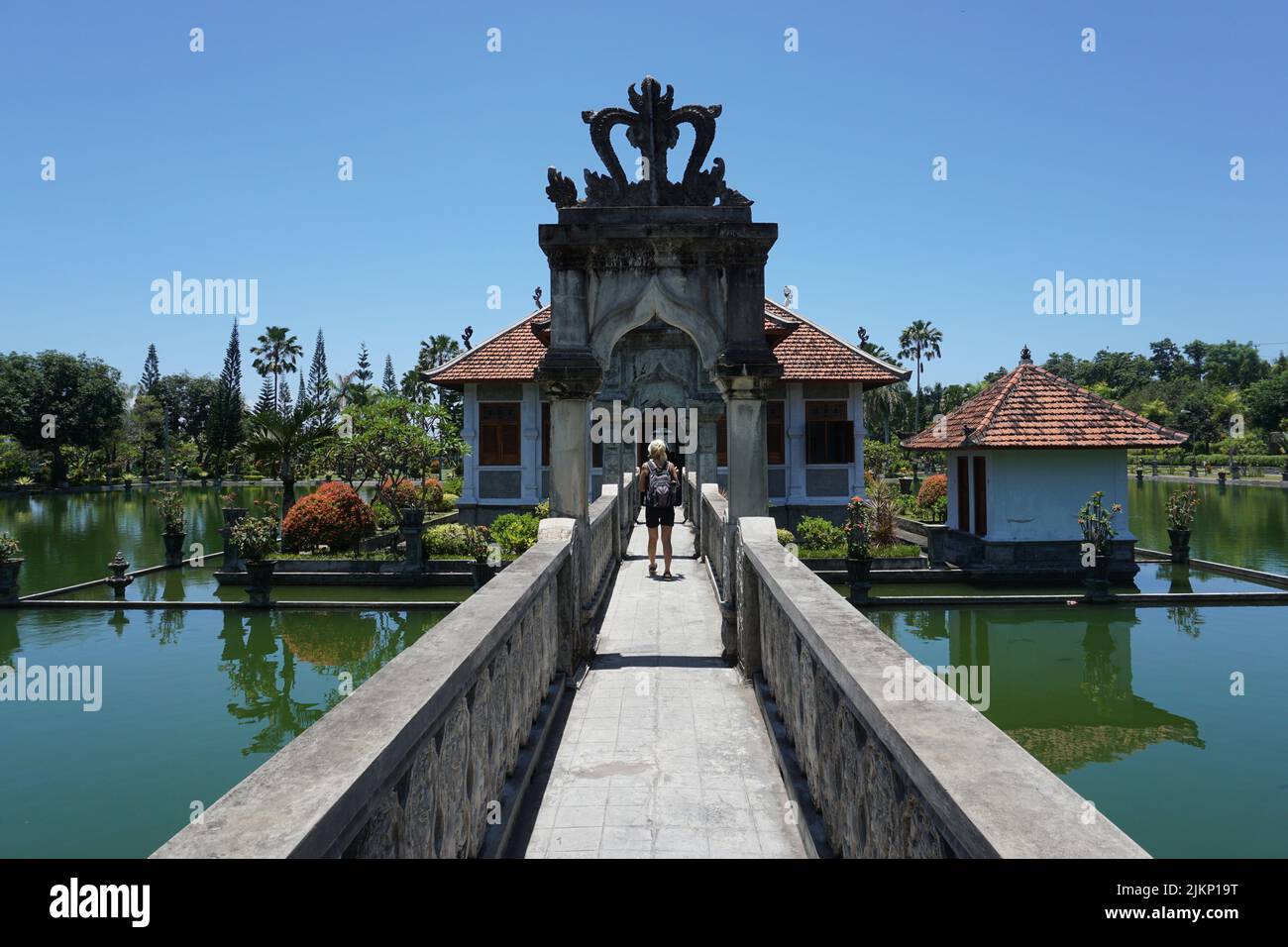 Magnifique Palais Royal Taman Ujung à Kintamani, Bali, Indonésie. Banque D'Images