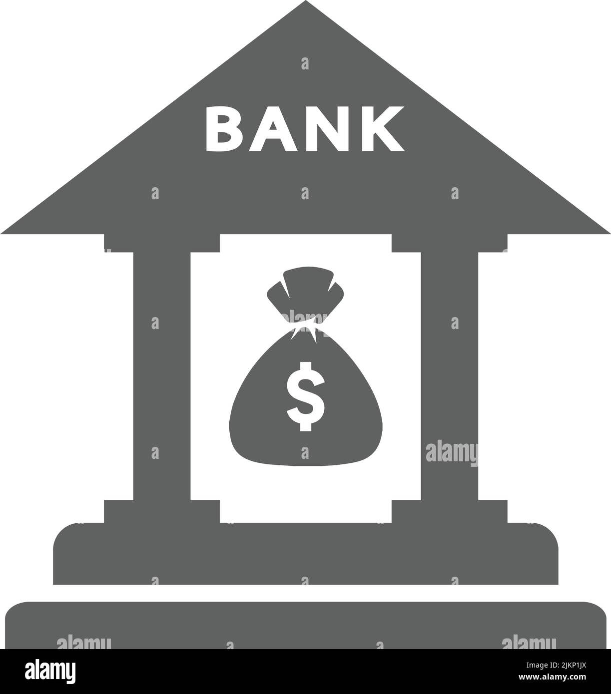 Icône de sac, de fonds, de banque, de banque : à utiliser à des fins commerciales, sur des supports imprimés, sur le Web ou tout type de projet de conception. Fichier EPS vectoriel. Illustration de Vecteur