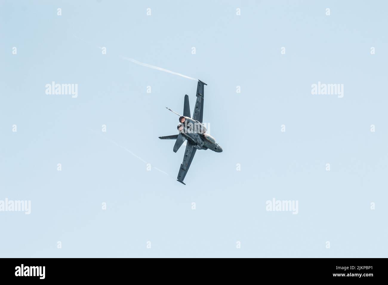 Avion classique de l'armée de guerre dans le ciel. EF-18A HORNET C 15-28 Banque D'Images