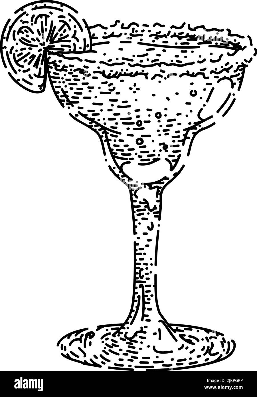 dessin cocktail margarita dessin vectoriel dessiné à la main Illustration de Vecteur
