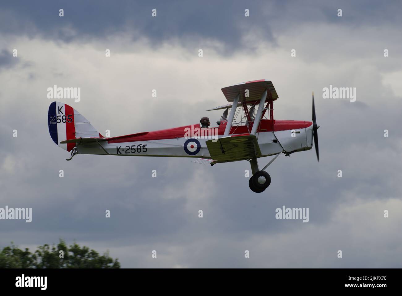 Shuttleworth Collection, de Havilland DH 82 Tiger Moth, K2585, G-ANKT, at Old Warden, 2022, Banque D'Images