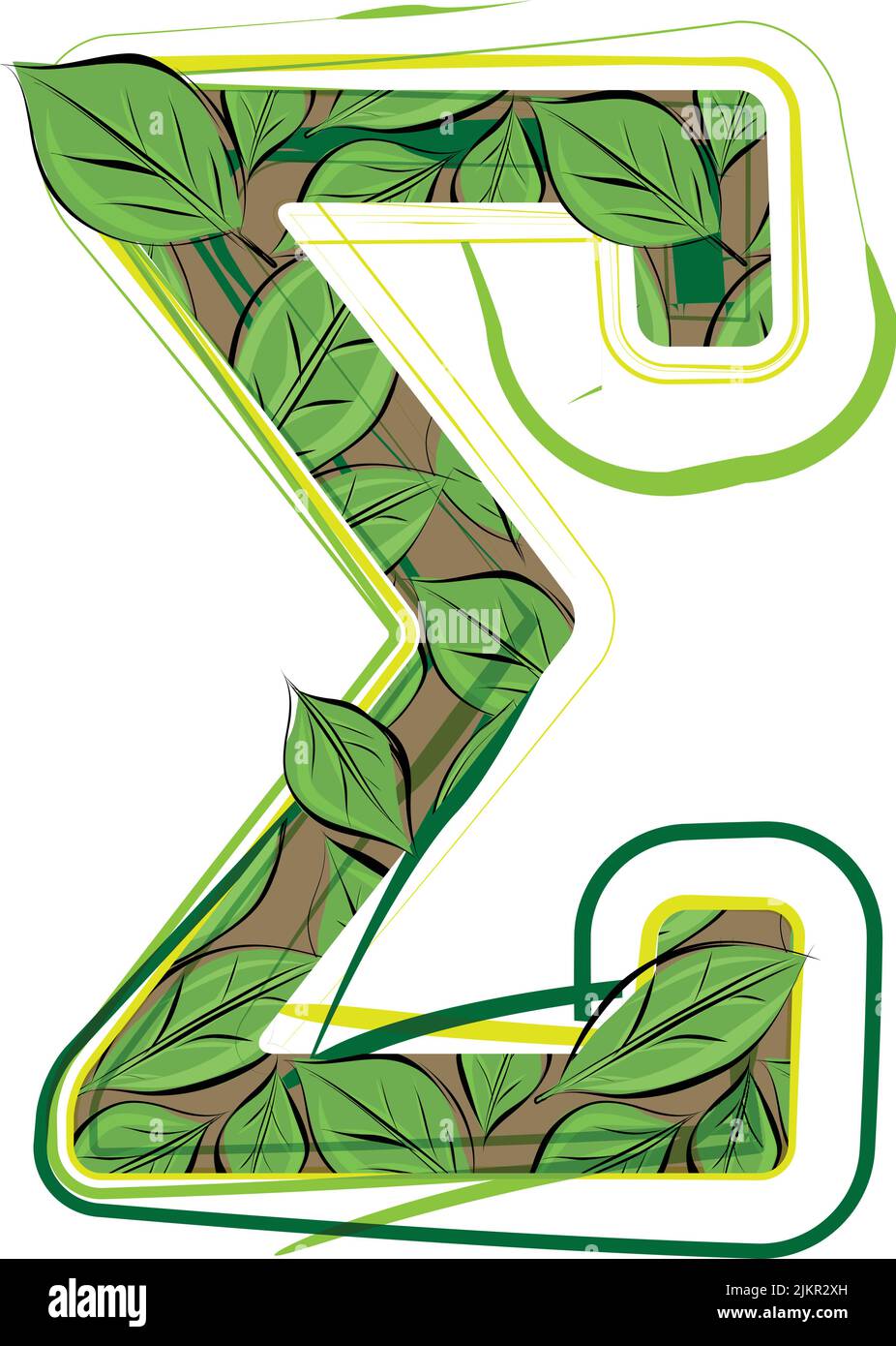 Symbole de feuille vert esquisse vecteur de dessin Illustration Illustration de Vecteur