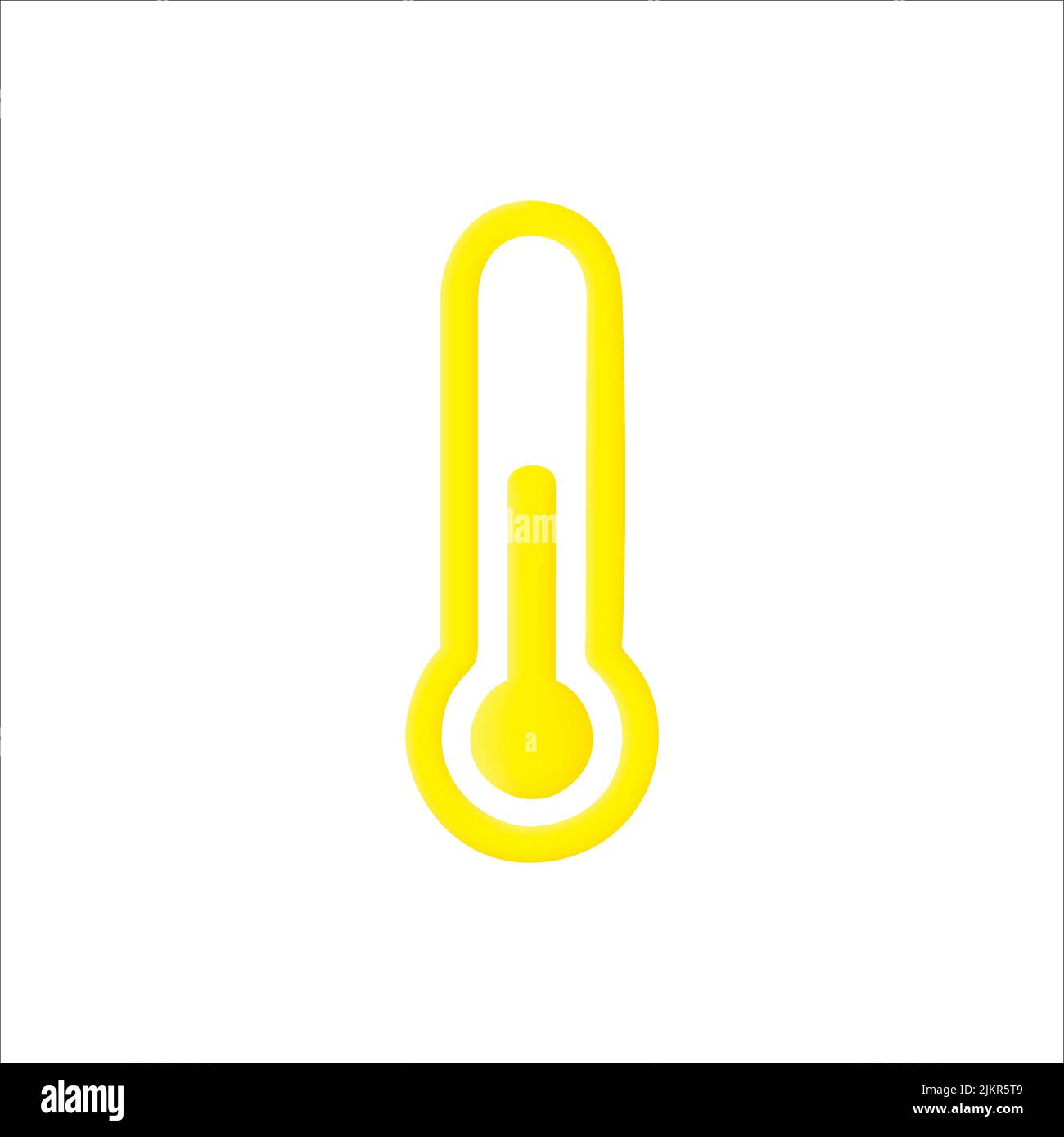 icône vecteur 3d du thermo-mètre isolée sur fond blanc icône simple. Illustration de Vecteur