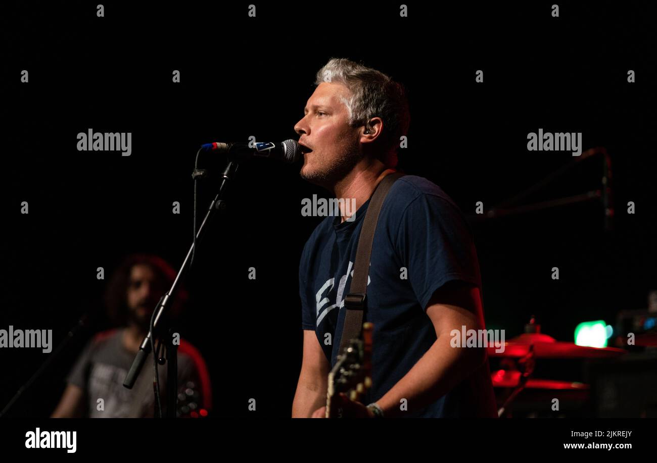 Copenhague, Danemark. 31st, juillet 2022. Le groupe de rock punk canadien Belvedere donne un concert à l'hôtel Cecil de Copenhague. Ici, le chanteur et guitariste Steve Rawles est vu en direct sur scène. (Crédit photo : Gonzales photo - Joe Miller). Banque D'Images