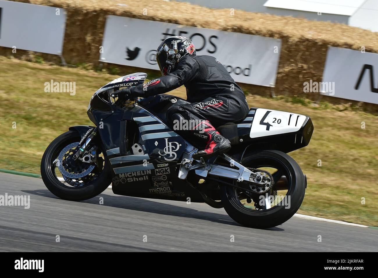 Alan Millyard, Norton JPS Works Rotary NRS, 100 ans du Grand Prix d'Ulster, vélos et cavaliers qui ont été présentés dans cet événement centenaire, Goodwoo Banque D'Images