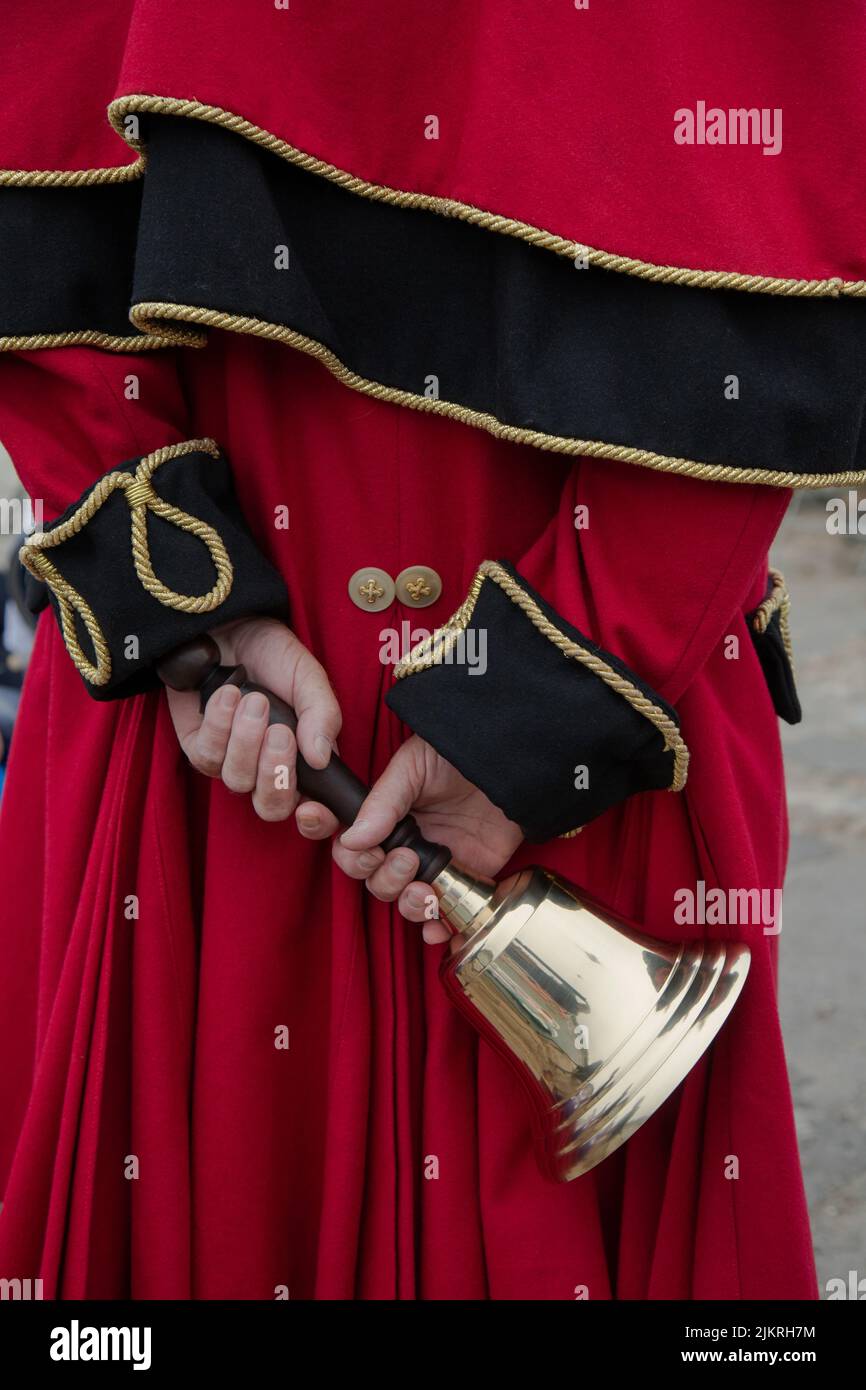 Manteau rouge historique du 17th siècle Banque D'Images