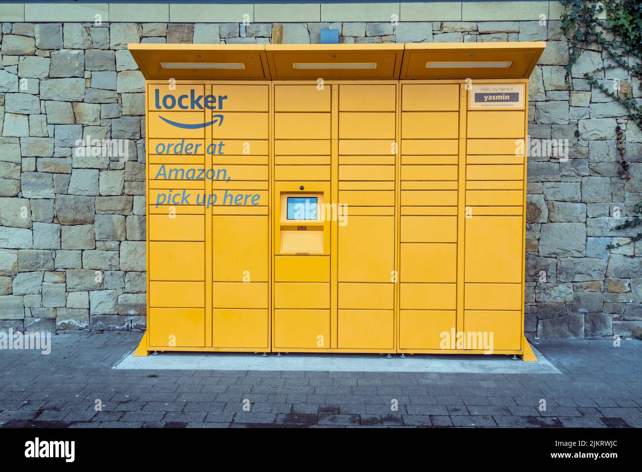 Amazon Locker, Royaume-Uni Banque D'Images