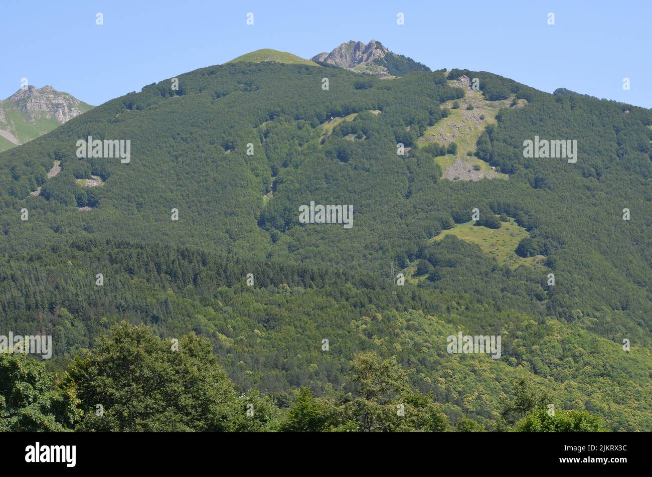 Parco Nazionale dell'Appennino Tosco-Emiliano, parc national à la frontière entre la Toscane et l'Émilie-Romagne Banque D'Images