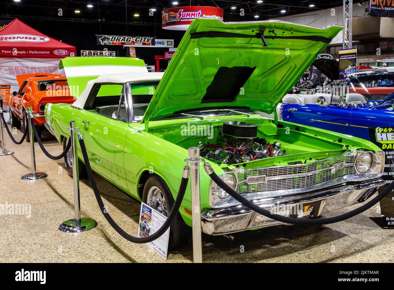 Montrez la voiture au salon mondial des voitures sur roues à Winnipeg MB Canada 2013 Banque D'Images