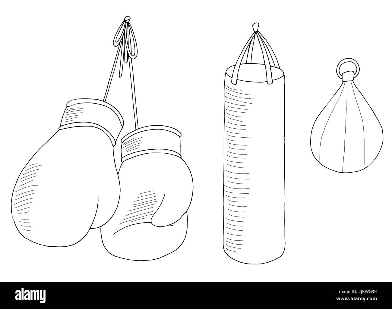 Boxing Sketch Banque D Images Noir Et Blanc Alamy