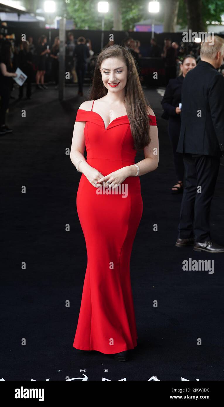 Amber Doig-Thorne arrive pour la première mondiale de la Sandman BFI  Southbank à Londres. Date de la photo: Mercredi 3 août 2022 Photo Stock -  Alamy