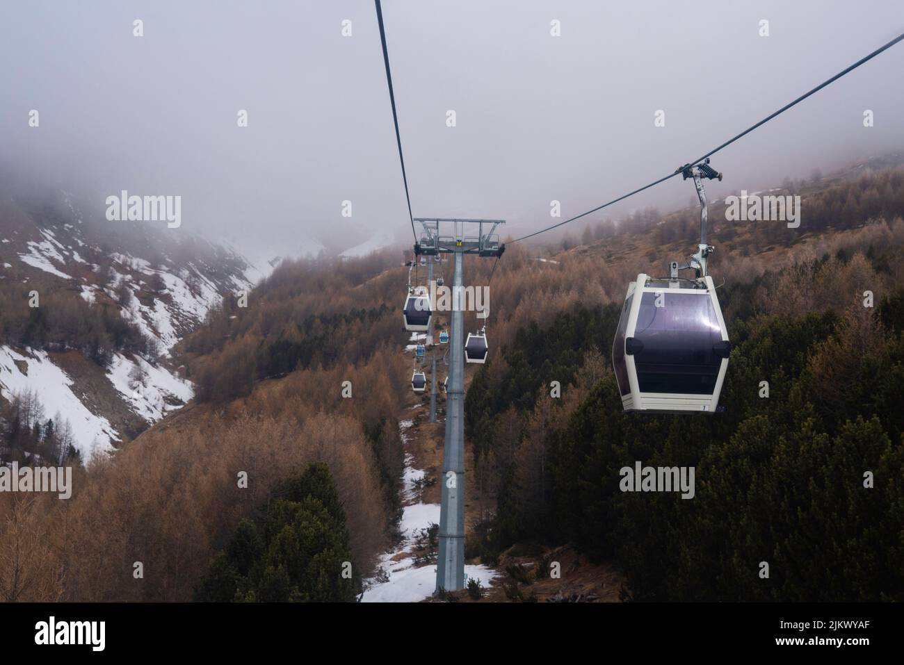 Dans la neige Banque D'Images