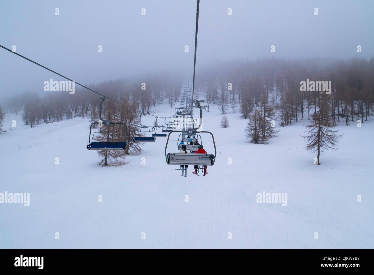 Dans la neige Banque D'Images