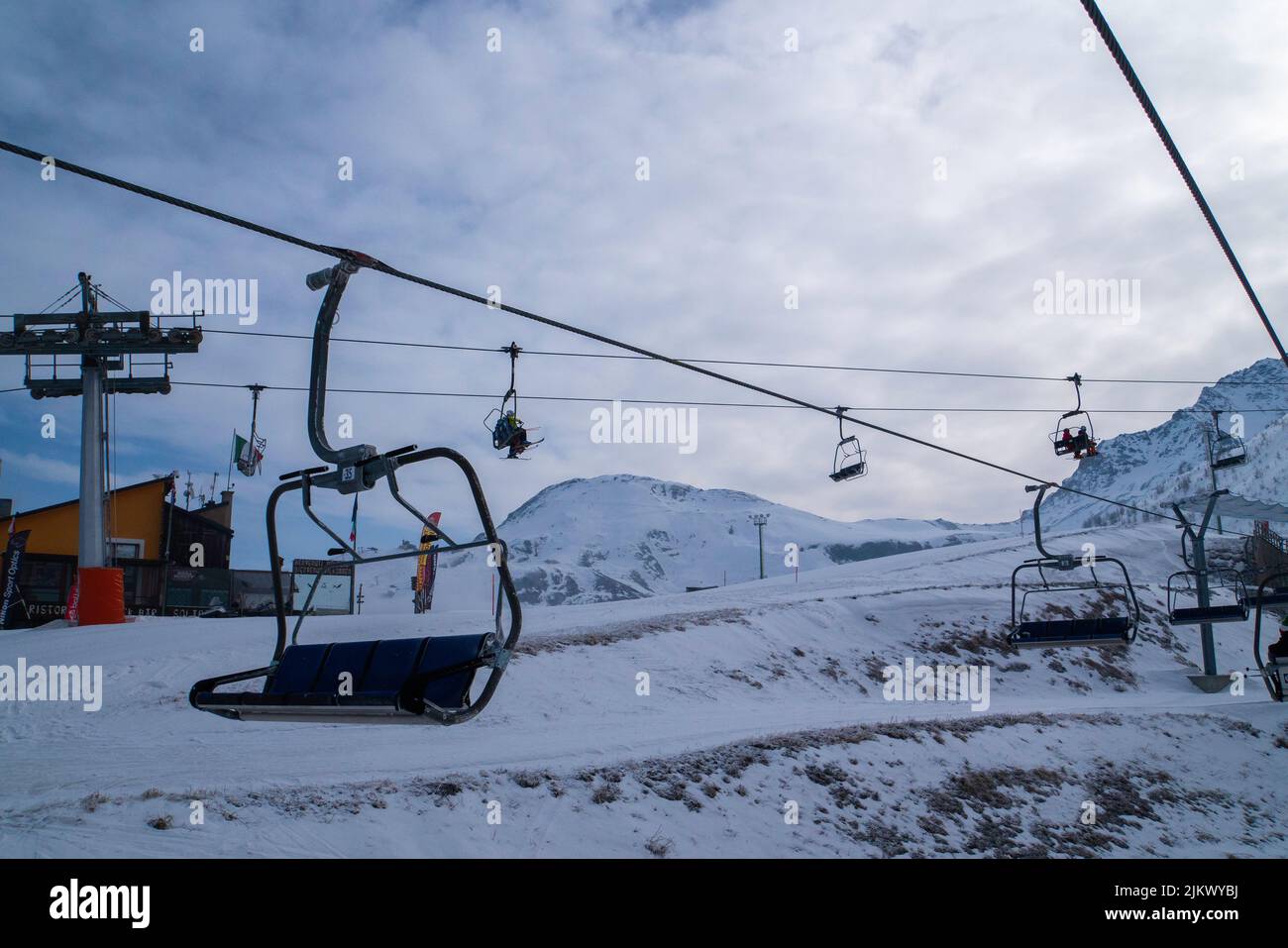 Dans la neige Banque D'Images