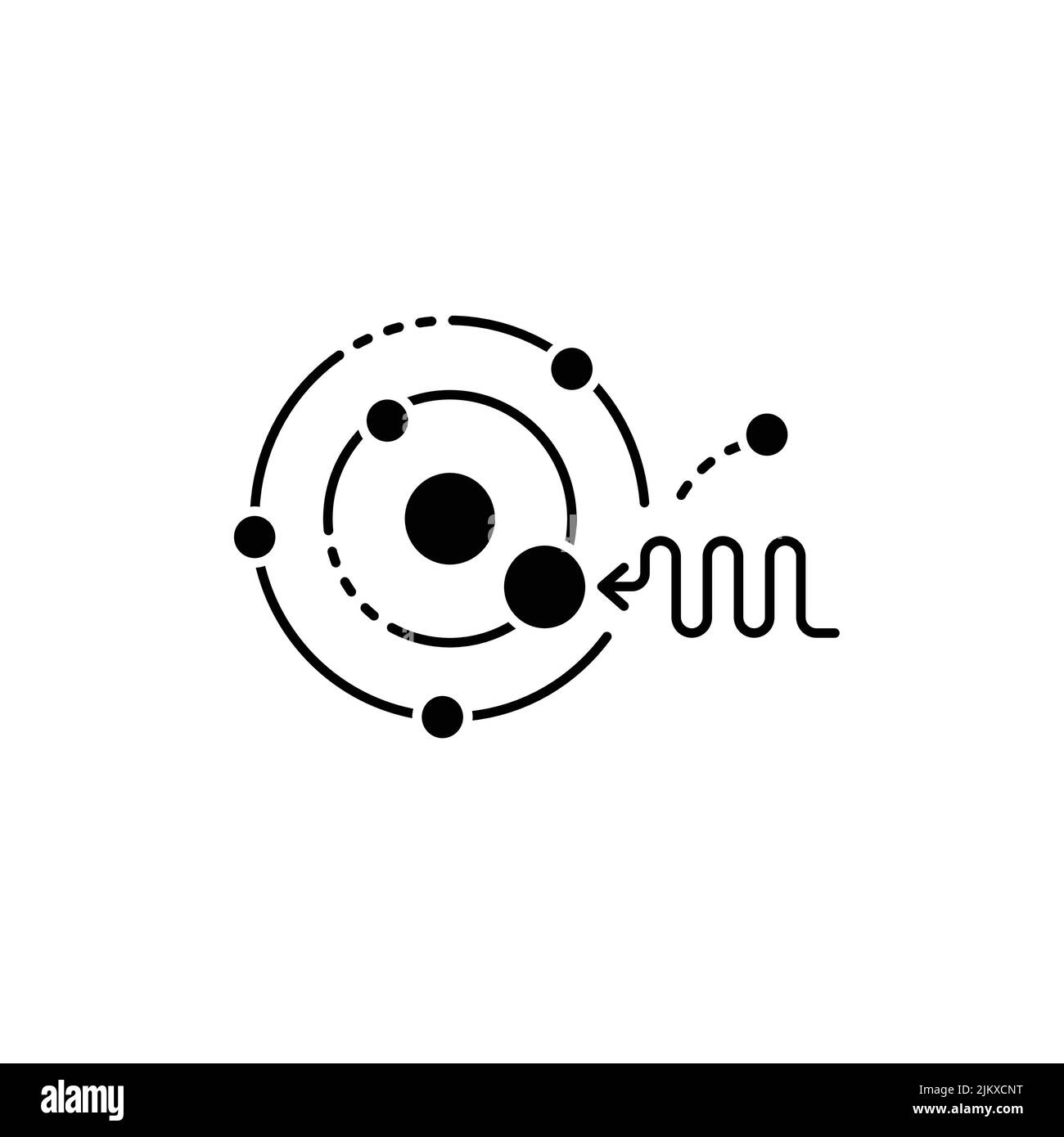 Icône de ligne photonique. Pictogramme pour page Web, application mobile, Promo. Élément de conception UI UX GUI. Contour modifiable. Illustration de Vecteur