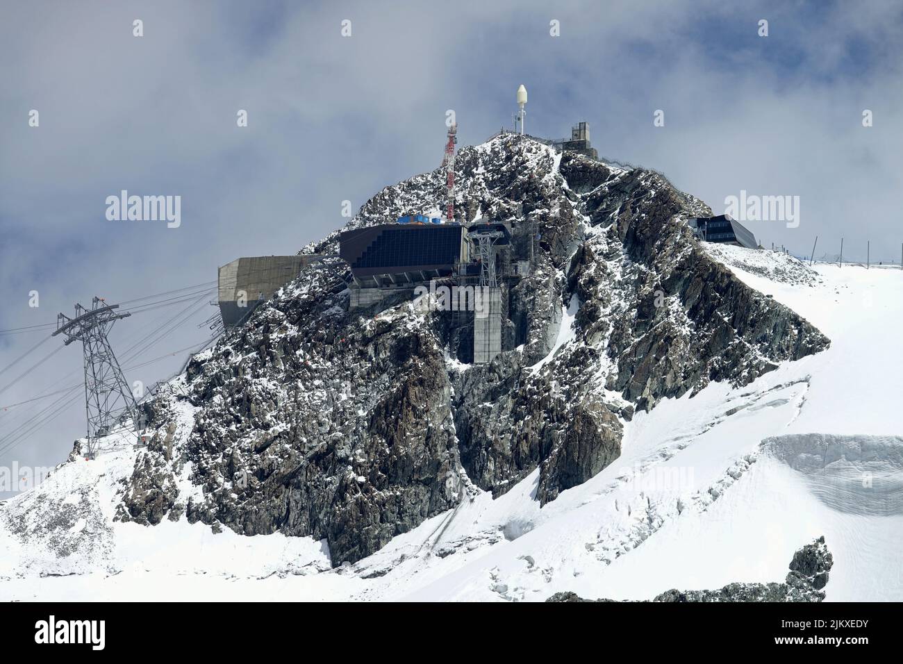 Klein Matterhorn, la plus haute station de téléphérique des alpes. Zermatt, Suisse - août 2022 Banque D'Images
