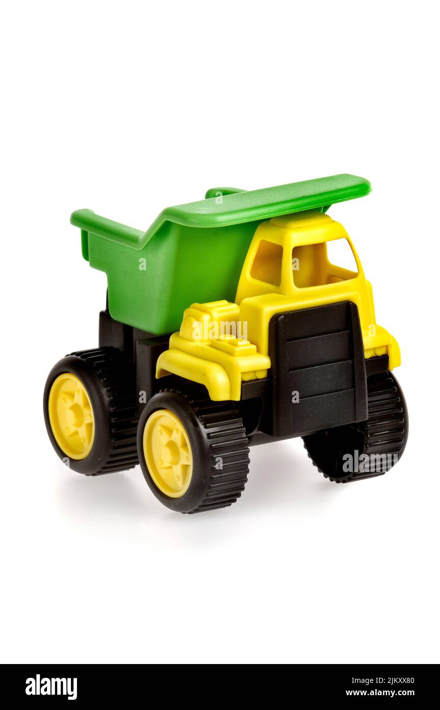 petit camion de jouets en plastique Banque D'Images
