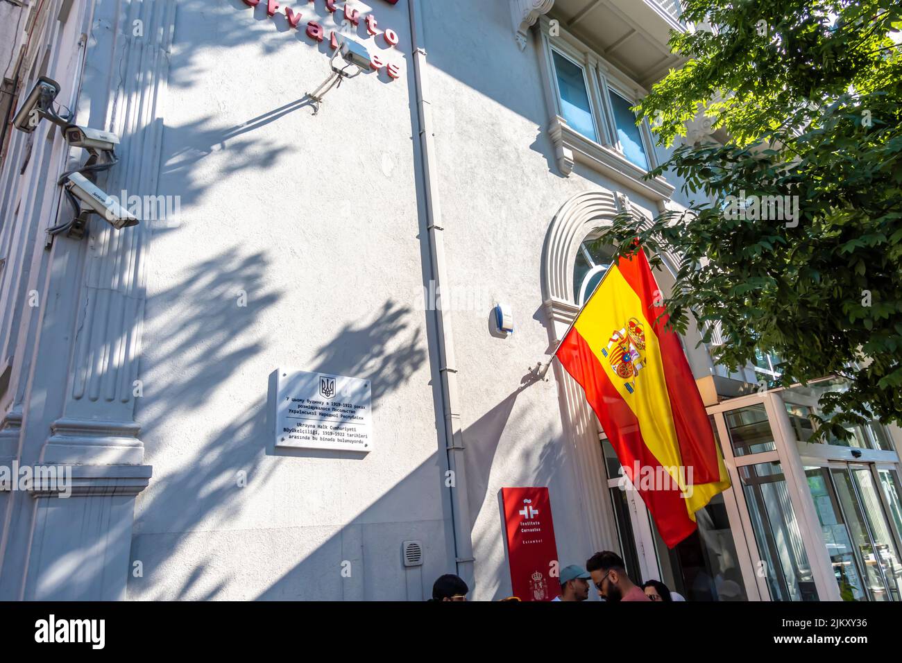 Bâtiment de l'institut Cervantez à Istanbul, Turquie Banque D'Images