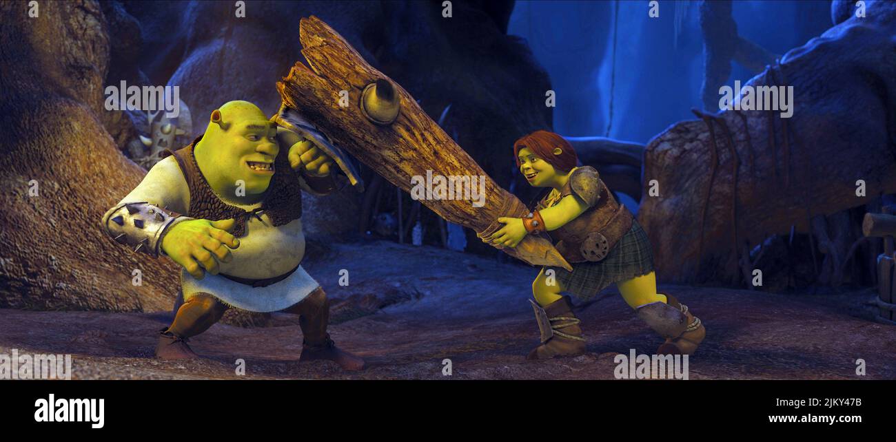 SHREK, FIONA, SHREK POUR TOUJOURS APRÈS, 2010 Banque D'Images