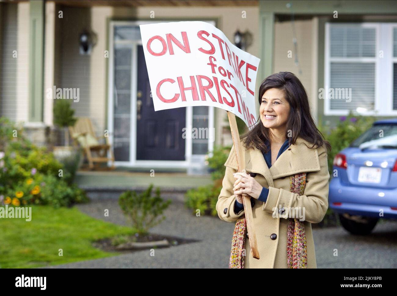 DAPHNE ZUNIGA, EN GRÈVE POUR NOËL, 2010 Banque D'Images