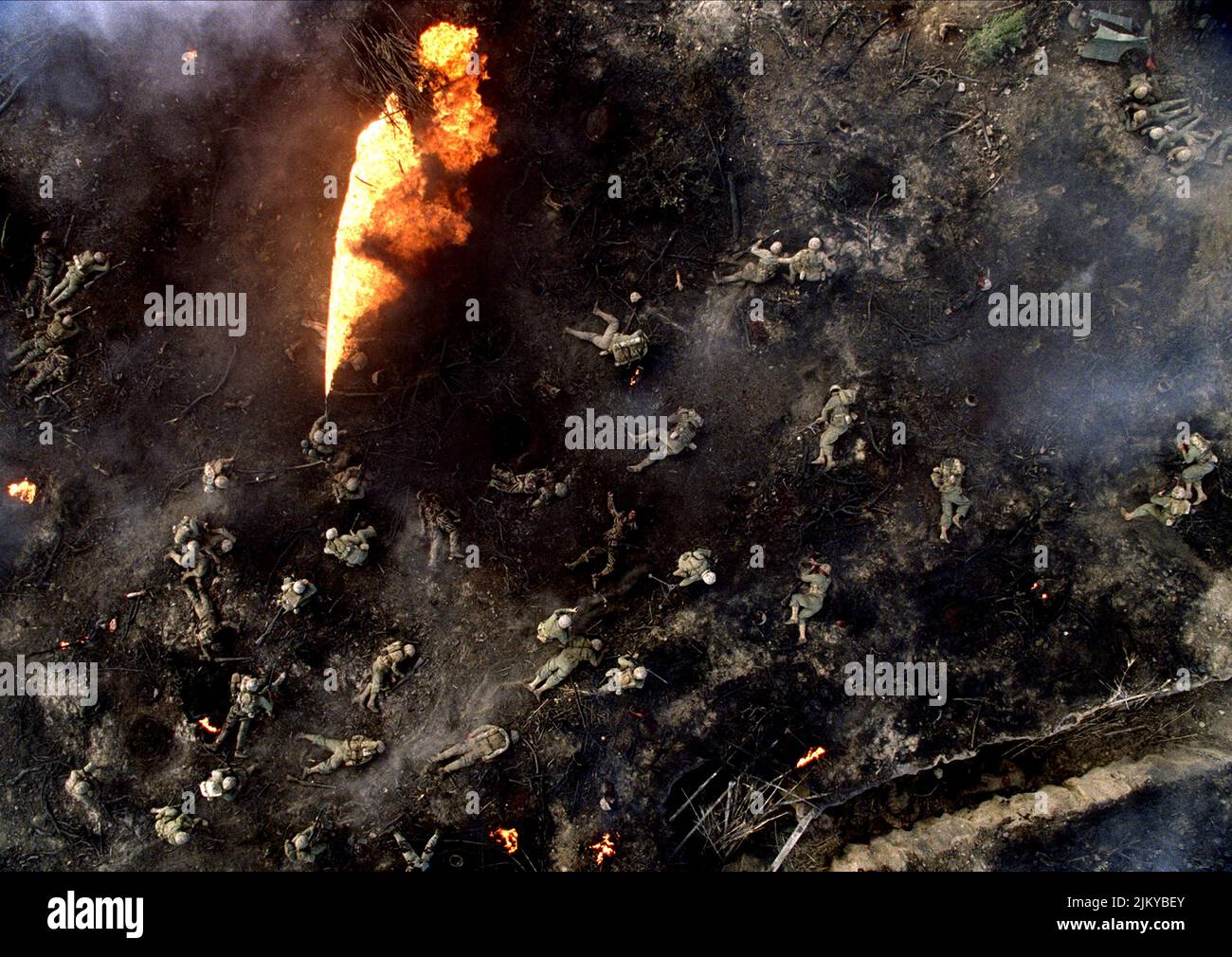 Lance-flammes, morts à la guerre, DANS LE PACIFIQUE, 2010 Banque D'Images