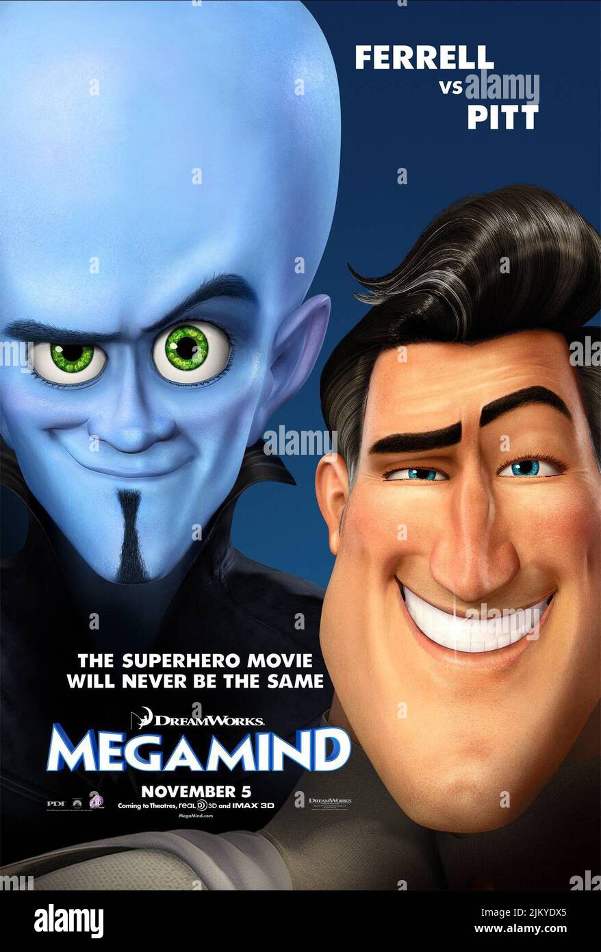 MEGAMIND, METRO MAN POSTER, MEGAMIND, 2010 Banque D'Images