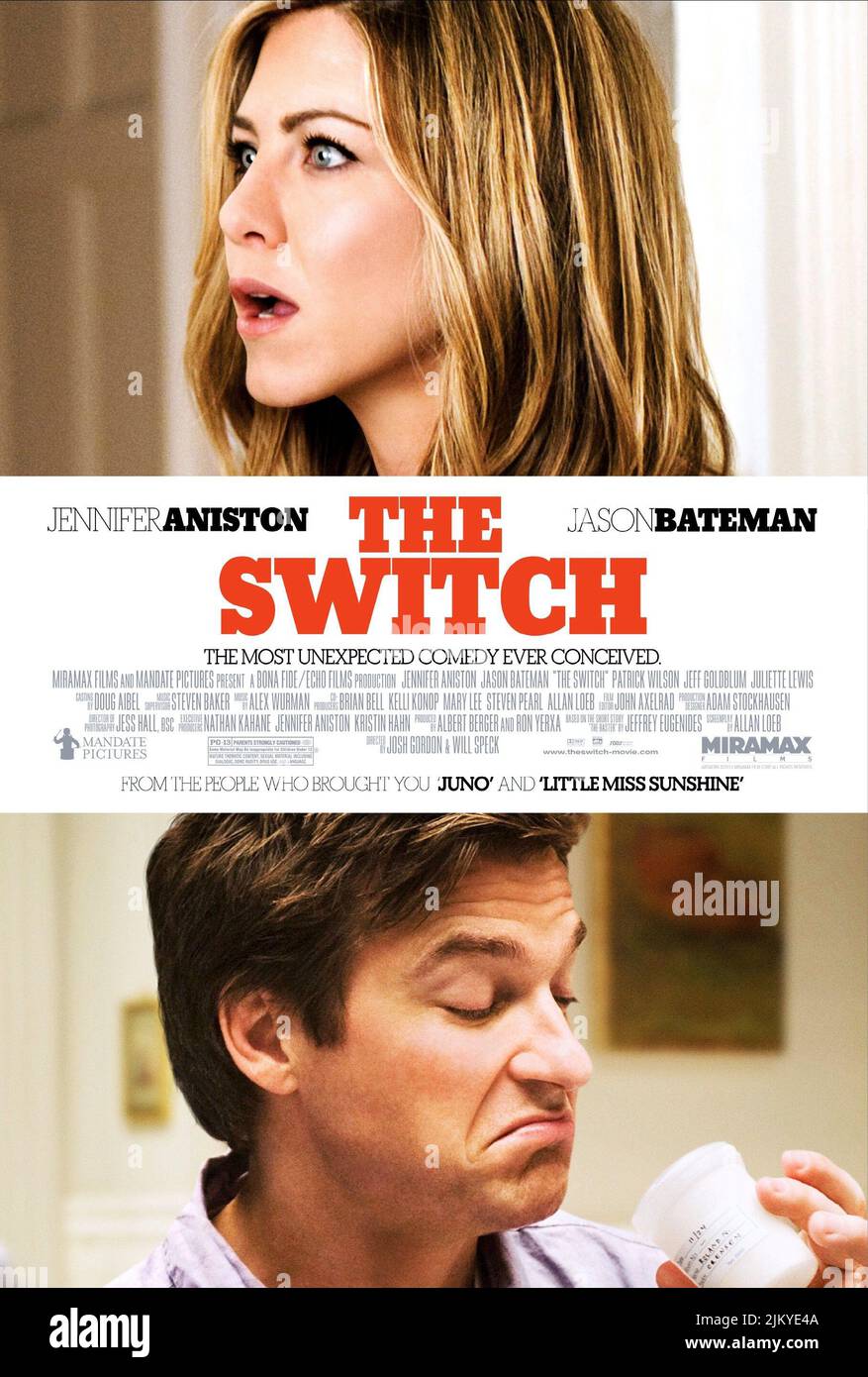 JENNIFER ANISTON, Jason Bateman, L'interrupteur de l'affiche, 2010 Banque D'Images