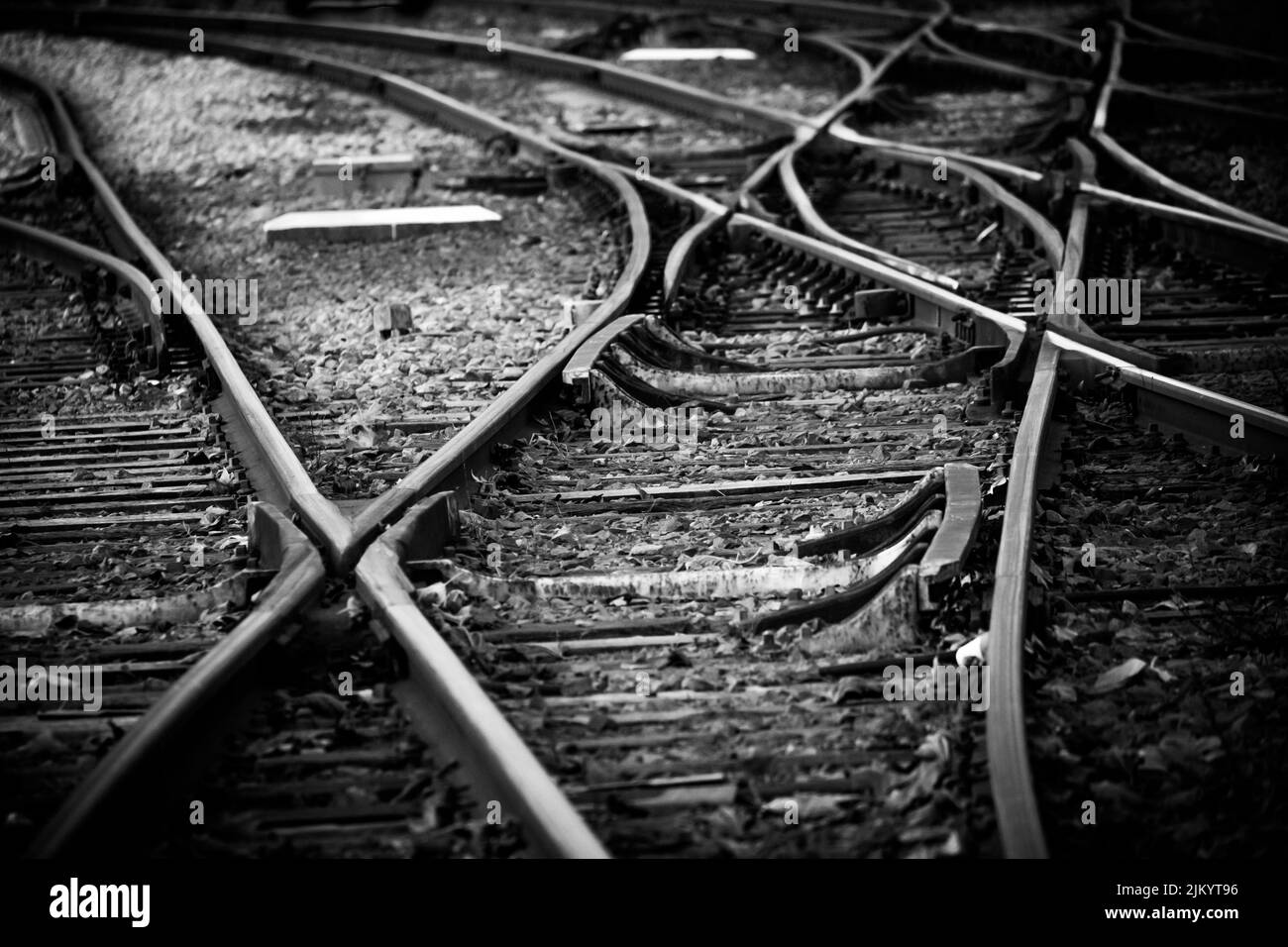 un chemin de fer qui illustre notre destin .. peut être .. Banque D'Images