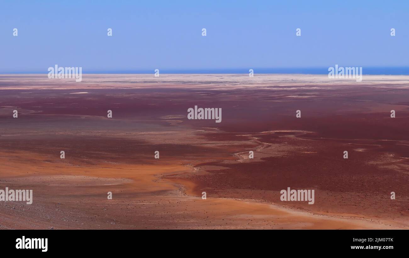 Vue sur un cratère de Messum sur le territoire de Damaraland en Namibie, en Afrique Banque D'Images