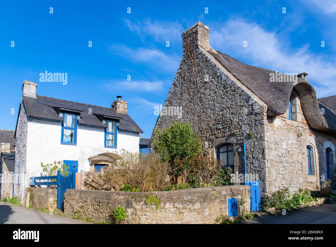 Bretagne, Ile aux Moines dans le golfe du Morbihan, un cottage typique Banque D'Images