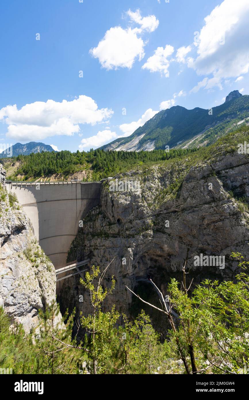 La tragédie du barrage vajont barrage Banque de photographies et d — free download