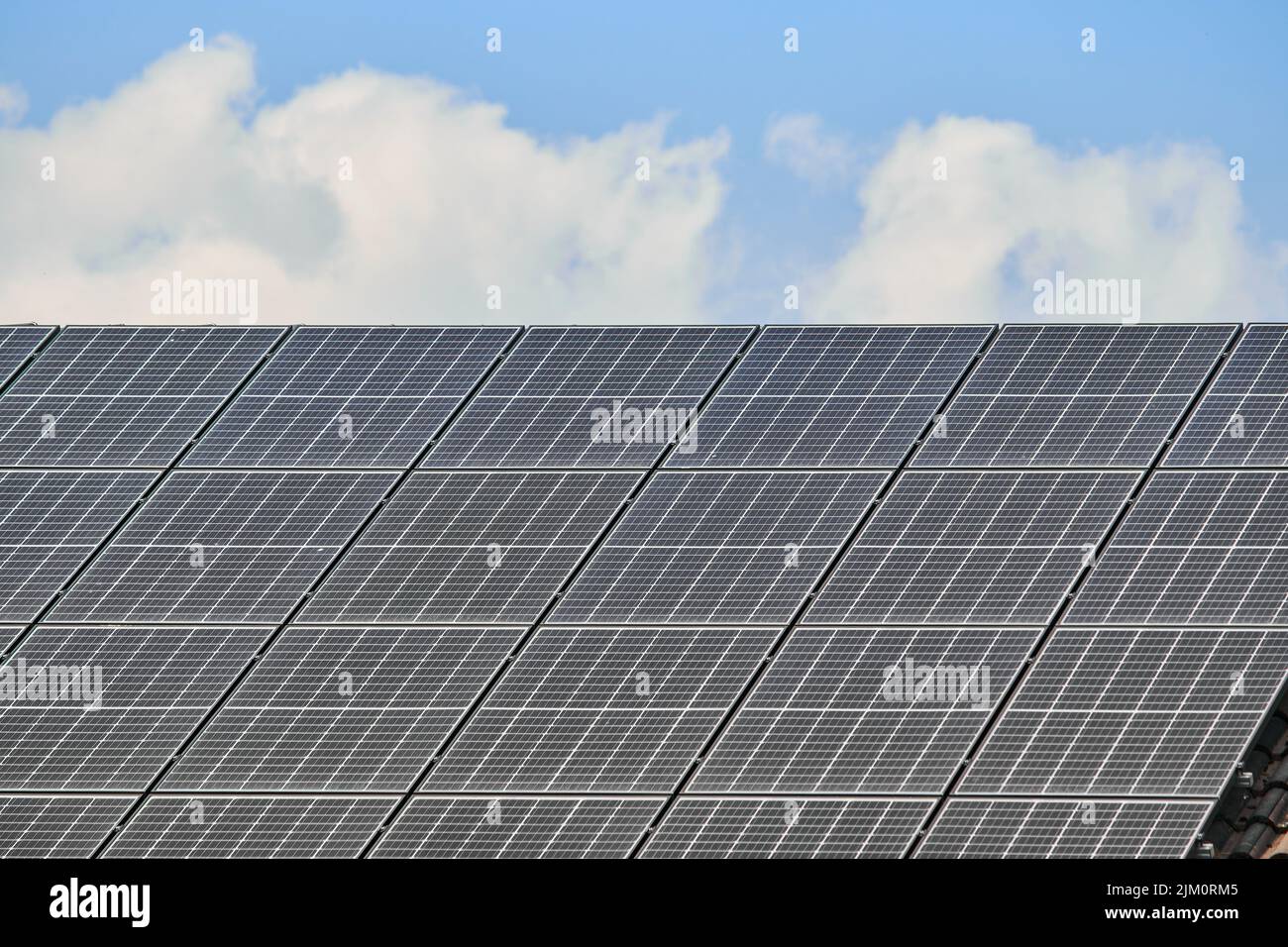 Les détails du toit de la maison de la brique rouge Banque D'Images