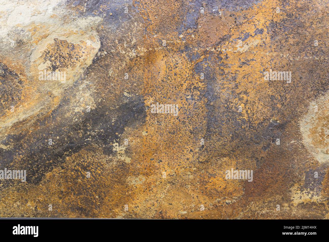 Surface rouillée avec texture écaillée et fissurée Banque D'Images