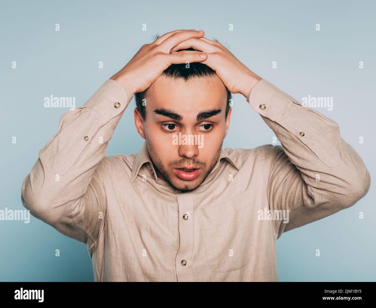 Triste peur Banque de photographies et d’images à haute résolution - Alamy