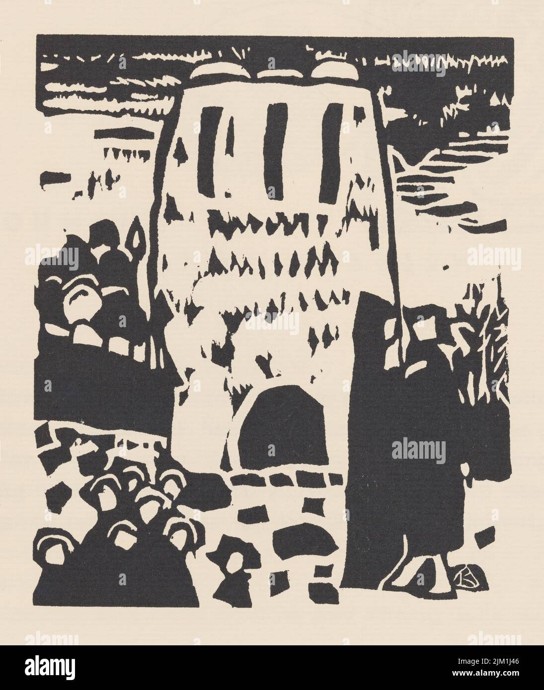 Improvisation I. de Klänge (sons). Musée : COLLECTION PRIVÉE. Auteur: Wassily Vasilyevitch Kandinsky. Banque D'Images