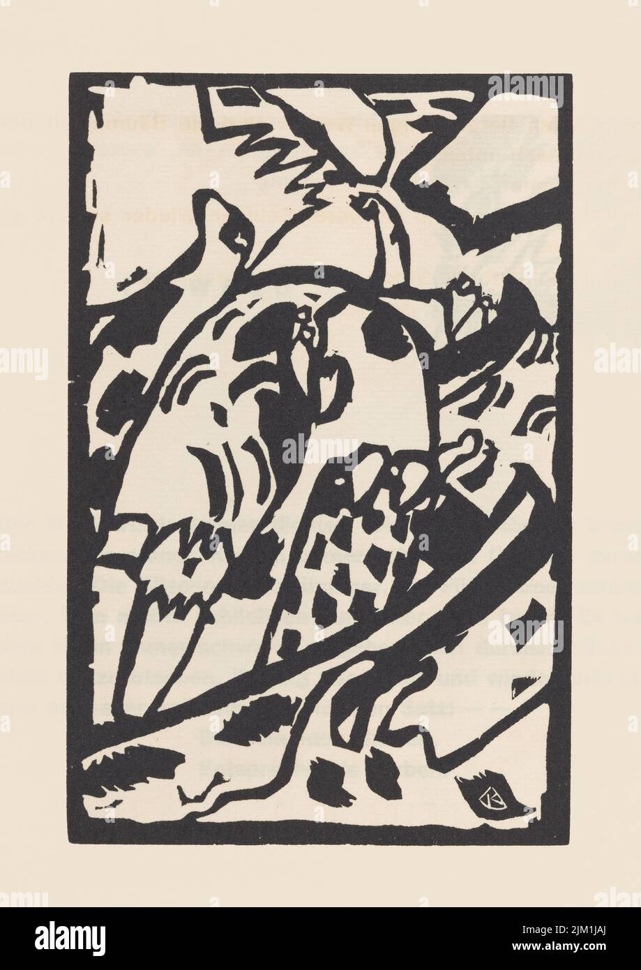 Improvisation 7. De Klänge (sons). Musée : COLLECTION PRIVÉE. Auteur: Wassily Vasilyevitch Kandinsky. Banque D'Images