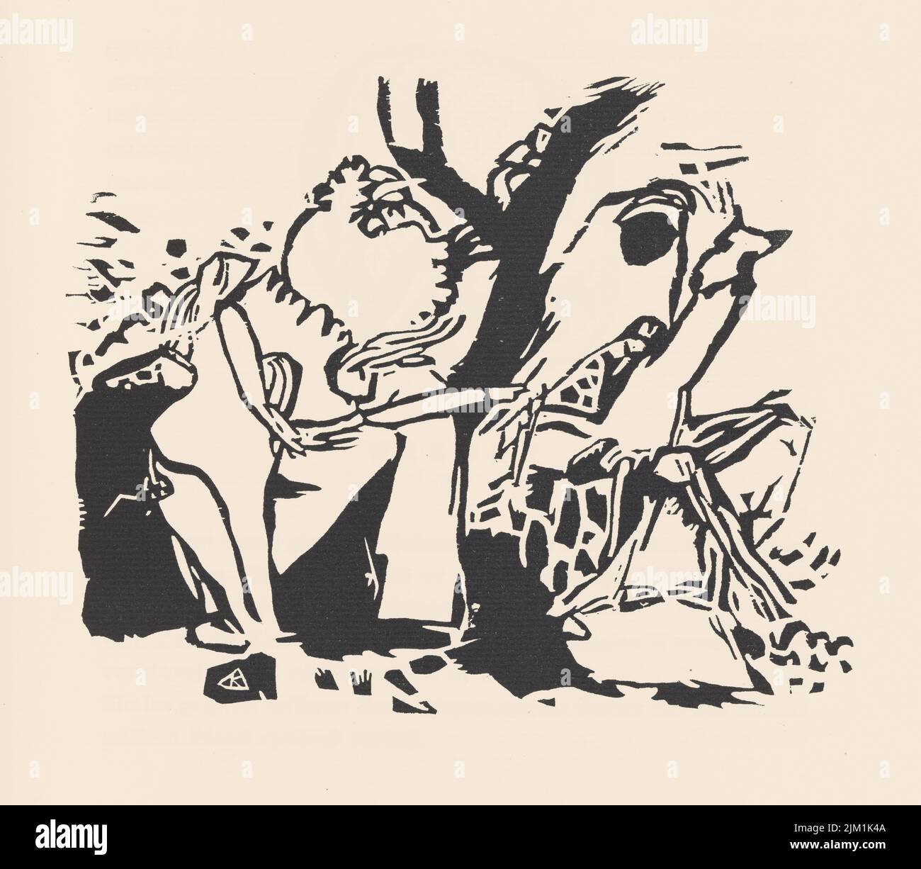 Improvisation 4. De Klänge (sons). Musée : COLLECTION PRIVÉE. Auteur: Wassily Vasilyevitch Kandinsky. Banque D'Images