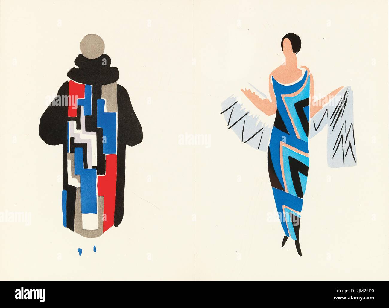 Depuis « peignoirs Poems ». Musée : COLLECTION PRIVÉE. Auteur: Sonia Delaunay (Delaunay-Terk). Banque D'Images