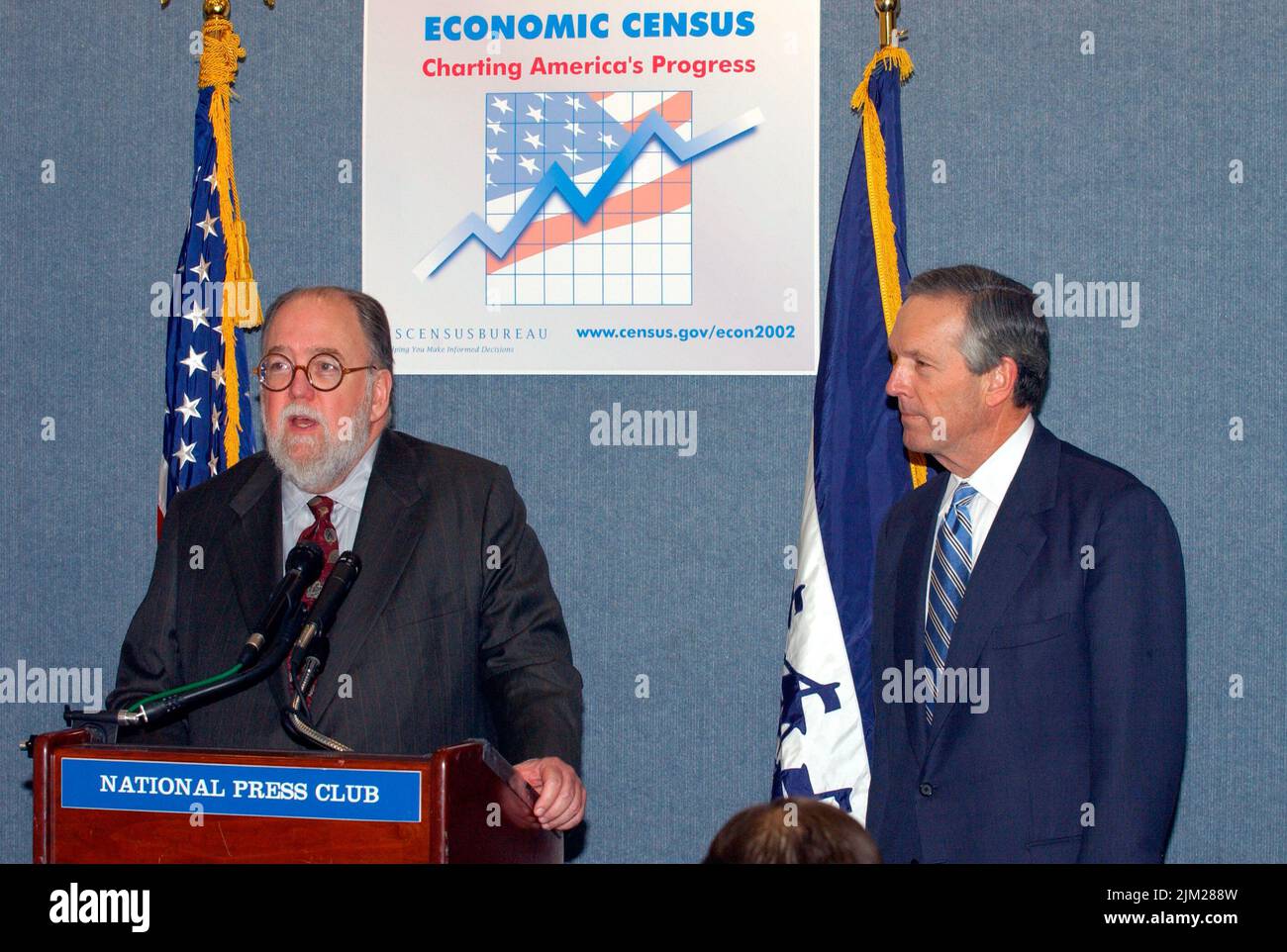 Bureau du Secrétaire - CONFÉRENCE DE PRESSE DU RECENSEMENT ÉCONOMIQUE Banque D'Images