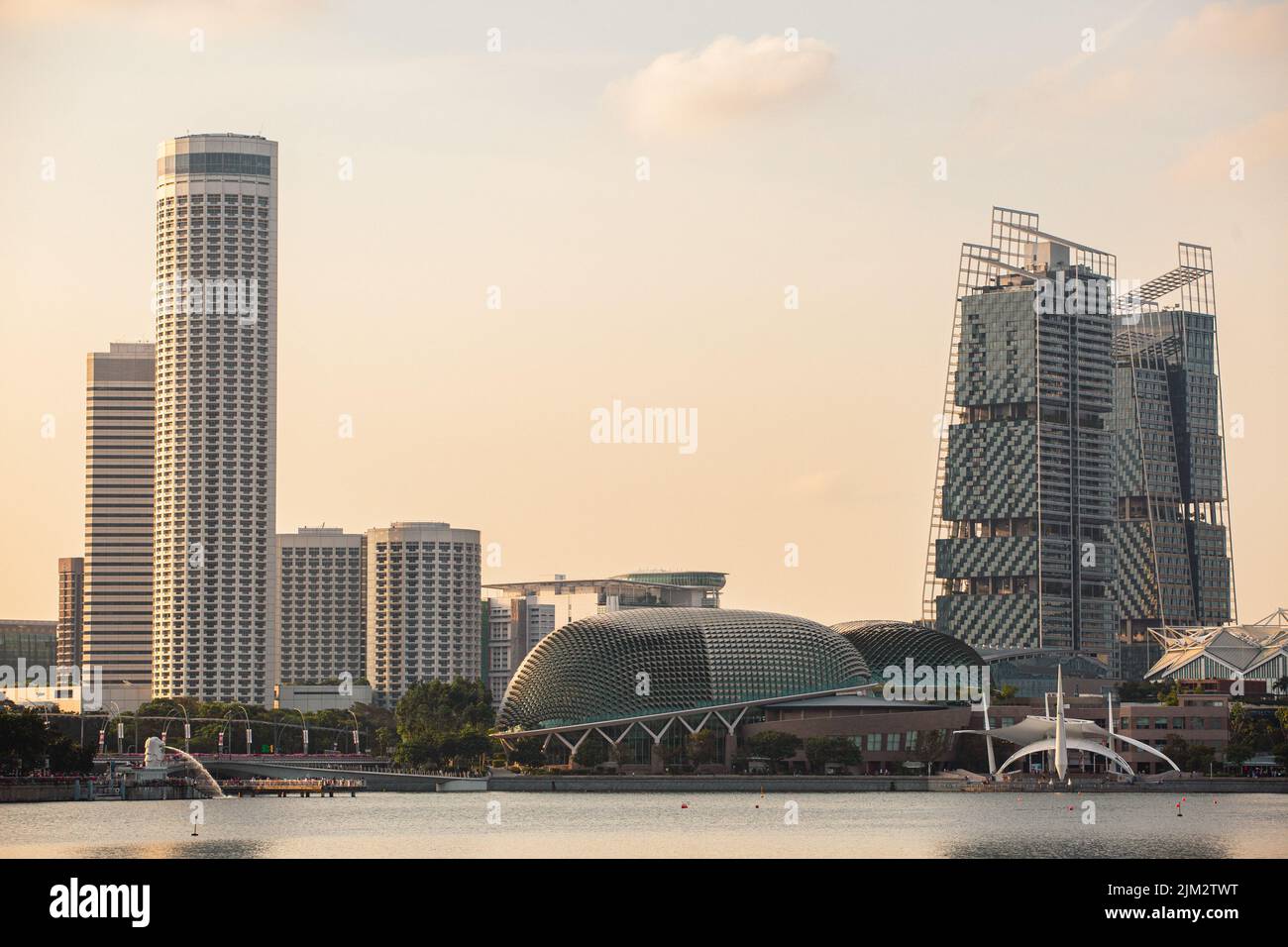 Singapour une économie de marché très développée doit son succès en grande partie à ses paramètres remarquablement ouverts et sans corruption. Banque D'Images