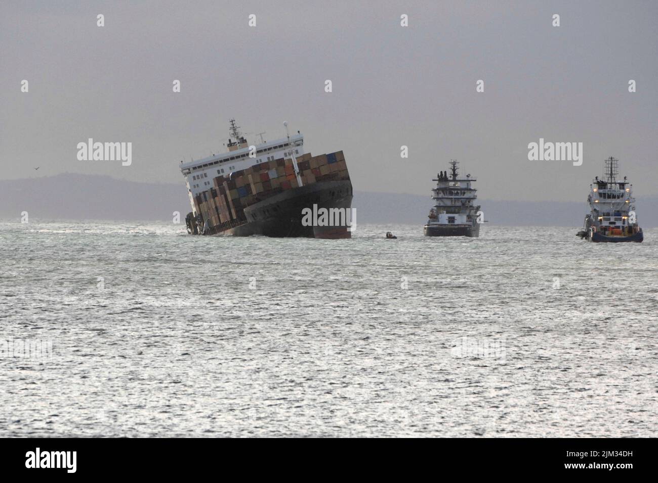 Wreck of the Napoli, Devon, Royaume-Uni Banque D'Images