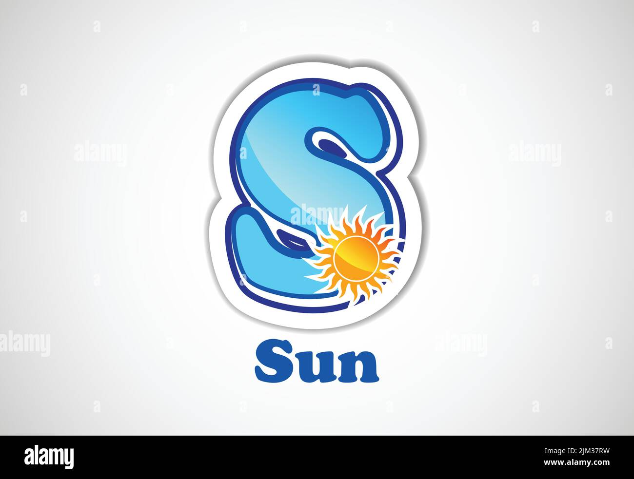 Autocollants alphabet pour enfants. Bon pour les projets d'école et de maternelle. Illustration vectorielle. Illustration de Vecteur