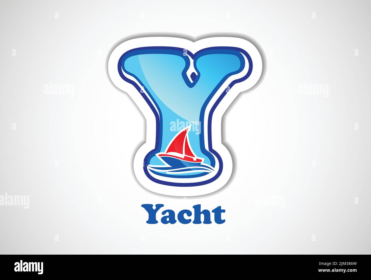 Autocollants alphabet pour enfants. Bon pour les projets d'école et de maternelle. Illustration vectorielle. Illustration de Vecteur